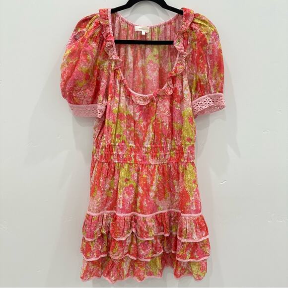 NWOT LoveShackFancy Safiya Dress in Swaying Coral. - Picture 4 of 13